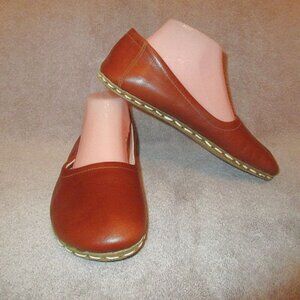 Nefes Barefoot Grounding Shoes Womens 9 Leather Slip On Loafer Comfort Minimalis